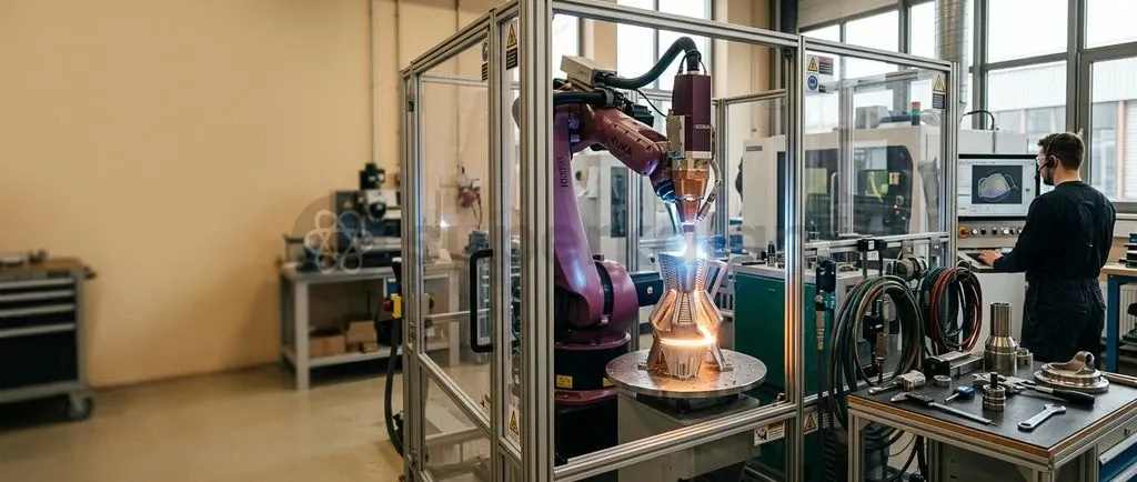 Industrial additive manufacturing systems use focused thermal energy to fabricate complex aerospace assemblies directly from digital design models.