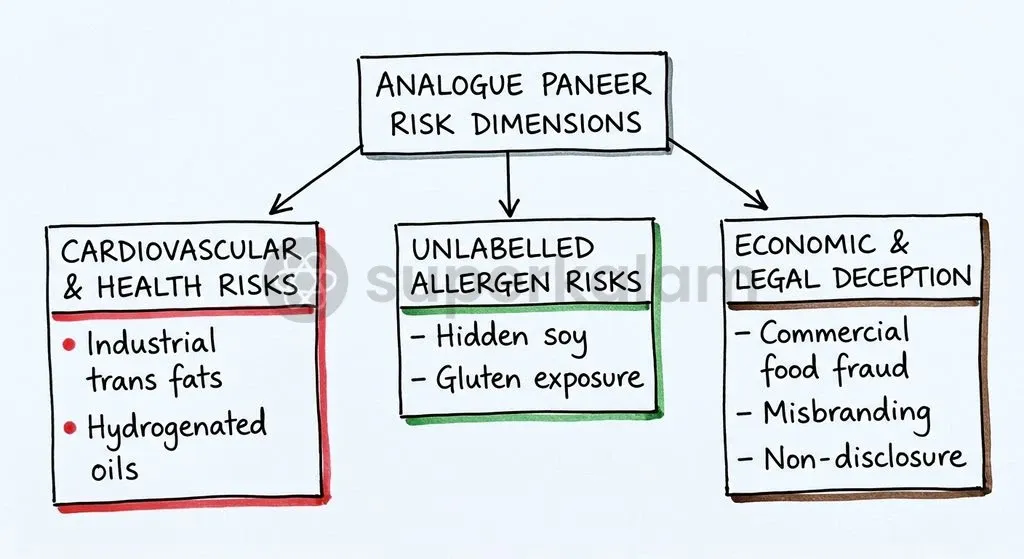 Undisclosed analogue dairy products generate severe public health, nutritional, and consumer protection risks.