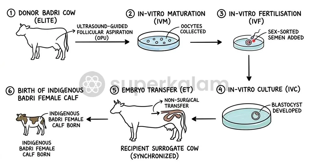 The OPU-IVF cycle: from transvaginal oocyte aspiration to surrogate embryo transfer.
