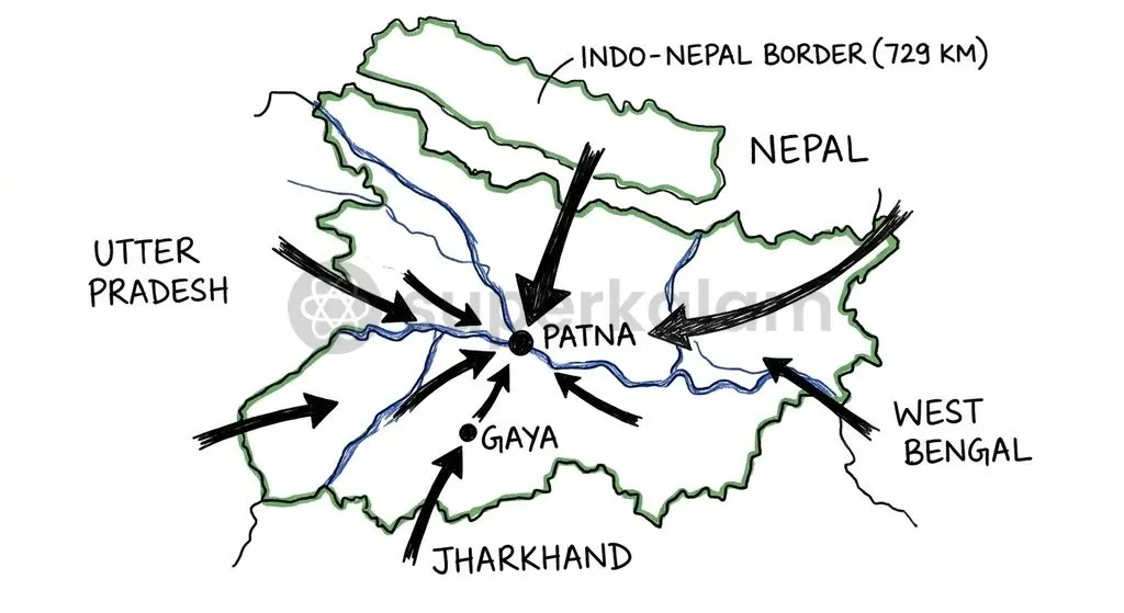 Porous border corridors facilitate the entry of both illicit liquor and psychotropic substances into northern and central Bihar districts.