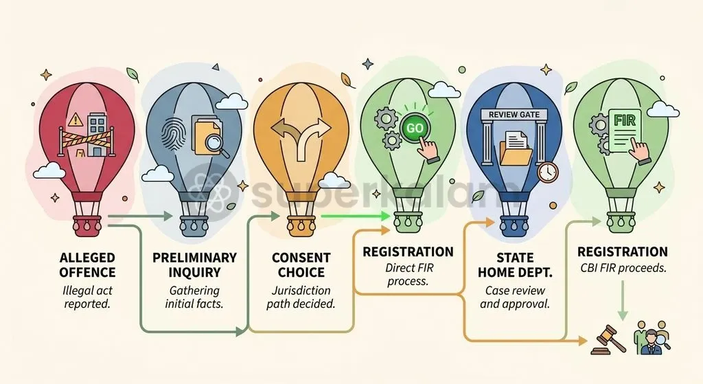 General consent allows seamless FIR registration, whereas specific consent introduces case-by-case state scrutiny.