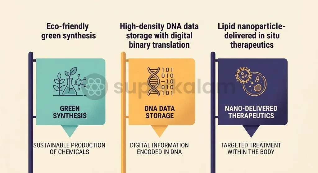 Enzymatic DNA synthesis eliminates toxic organic solvents while unlocking petabyte-scale data archiving and in situ nucleic acid therapeutics.