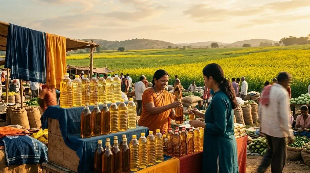 India's heavy reliance on imported cooking oils exposes domestic consumer prices to volatile international commodity markets.