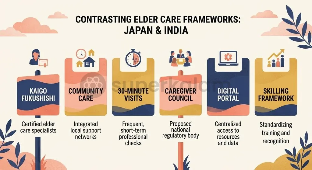 Japan's statutory social insurance and certified worker credential provide a model for professionalising eldercare.