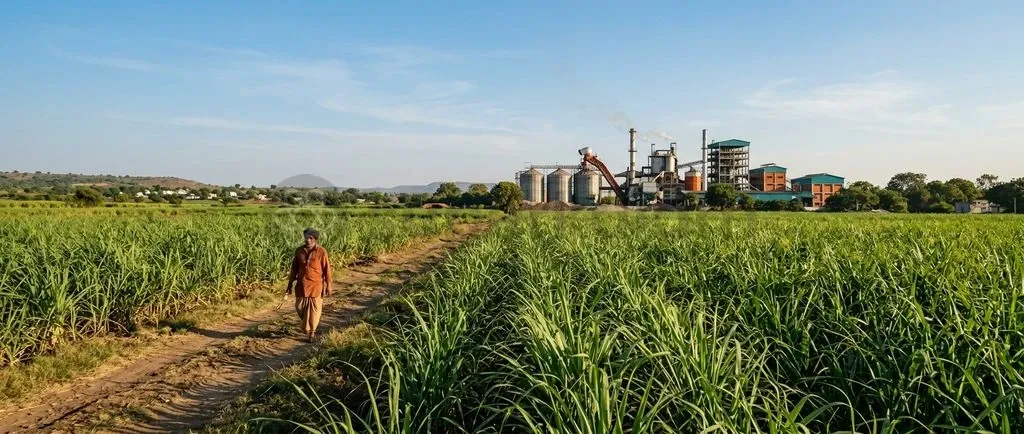 India's sugar economy operates at the intersection of rural farm incomes, domestic food price stability, and national renewable energy mandates.