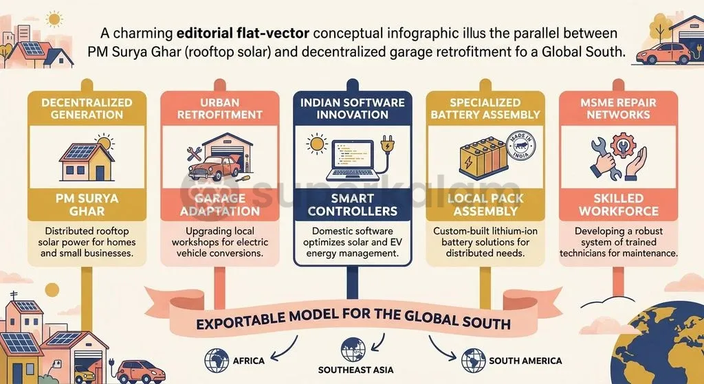 India's frugal engineering model creates decentralised economic ecosystems, connecting supply chains, local technicians, and global decarbonisation goals.