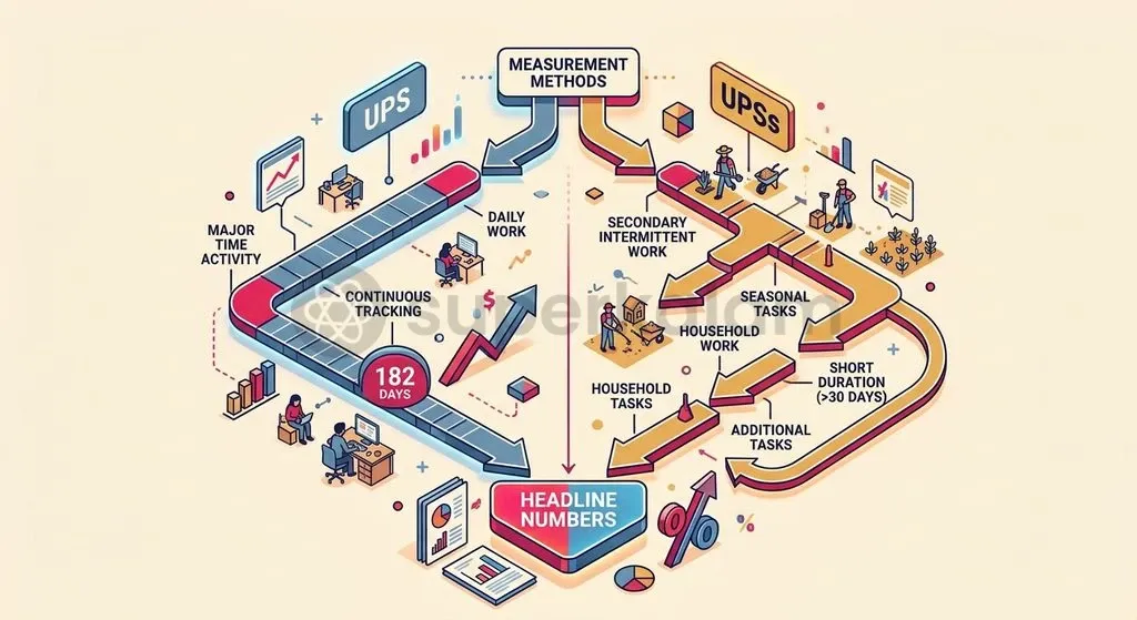 The difference between Principal Status and Subsidiary Status determines whether seasonal and unpaid household tasks count as economic activity.