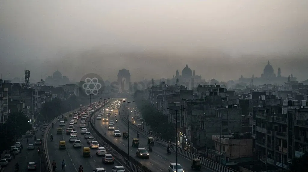 Winter atmospheric inversions over the Indo-Gangetic Plain trap particulate matter close to the ground, triggering emergency curbs across Delhi-NCR.