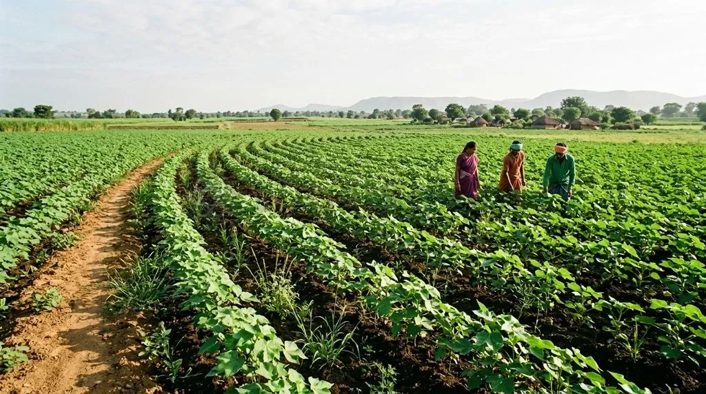 Cotton cultivation in India faces acute labour bottlenecks during peak weeding stages, driving illegal hybrid adoption.