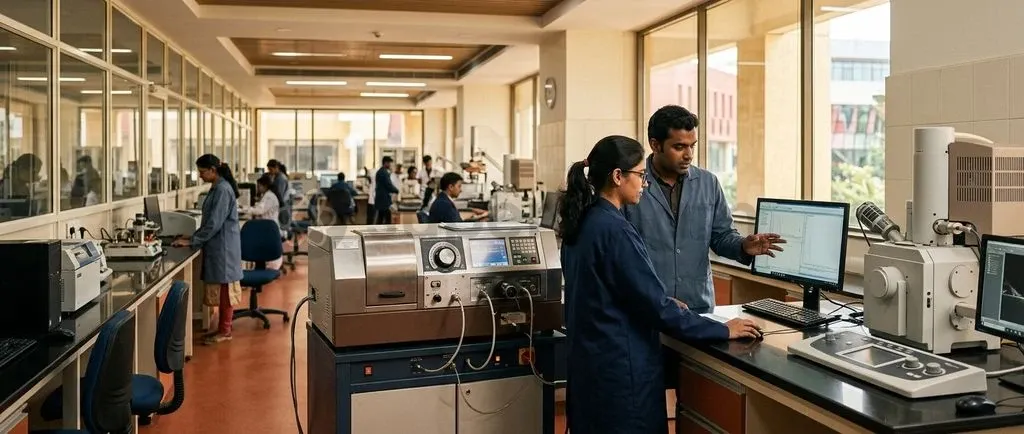 The I-STEM portal connects Indian researchers with advanced laboratory equipment across national institutions to foster collaborative science.