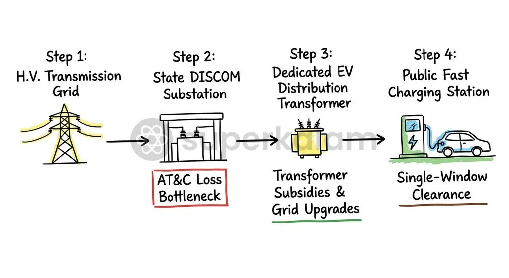 Overcoming upstream electricity distribution constraints is essential for scaling high-voltage charging networks across states.