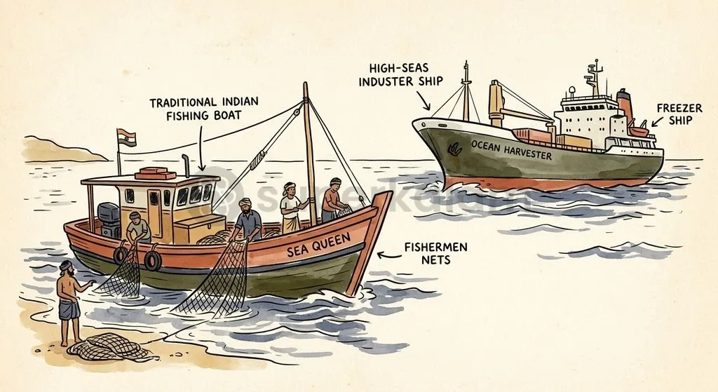 Transitioning from coastal waters to the high seas requires bridging the gap between artisanal motorized boats and industrial deep-sea vessels.