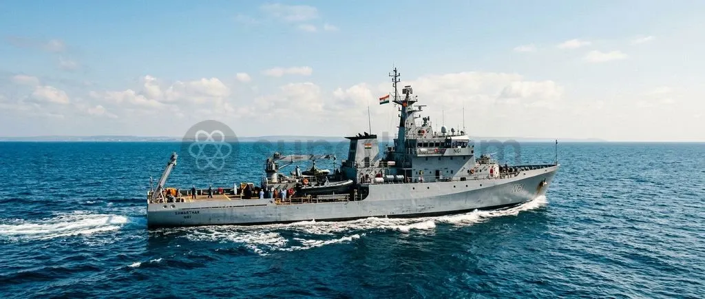 INS Samarthak represents a major pivot towards integrating private domestic shipbuilders into naval auxiliary procurement.