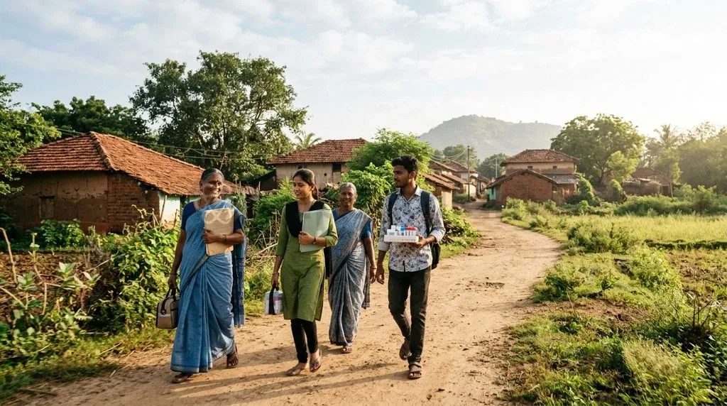 Grassroots surveillance teams bridge critical gaps between rural communities and clinical tuberculosis diagnostics.