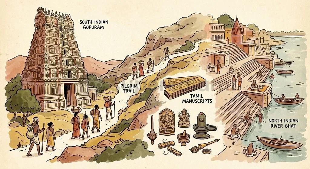Centuries of pilgrimage and literary transmission formed an organic civilisational bridge connecting Varanasi and southern Tamil kingdoms.