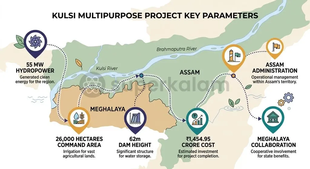 The proposed 55 MW project incorporates irrigation and flood control targets across an interstate administrative landscape.