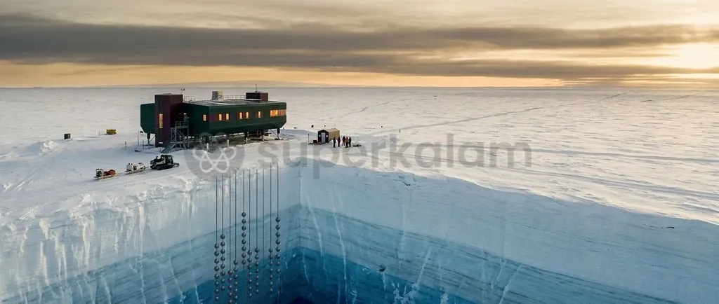 The IceCube Neutrino Observatory instruments a cubic kilometre of Antarctic ice to observe the universe's most elusive cosmic particles.