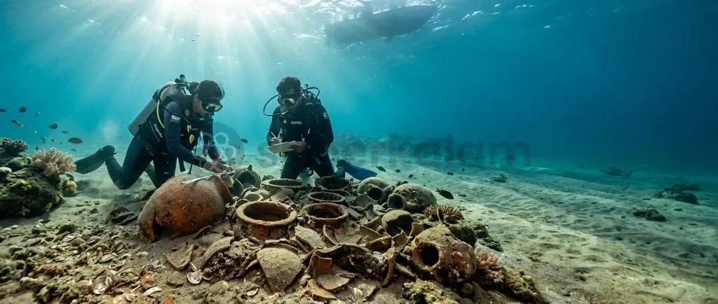 Underwater explorations off the coast of Poompuhar reveal submerged ceramic artefacts and civic structures from the Early Historic period.