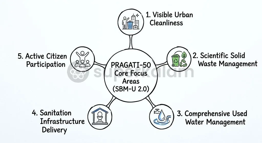The five foundational pillars of the PRAGATI-50 operational architecture under SBM-U 2.0.