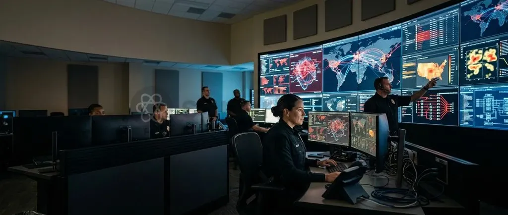 Modern tech-policing initiatives combine digital fraud triage, electronic forensics, and automated surveillance command centers.