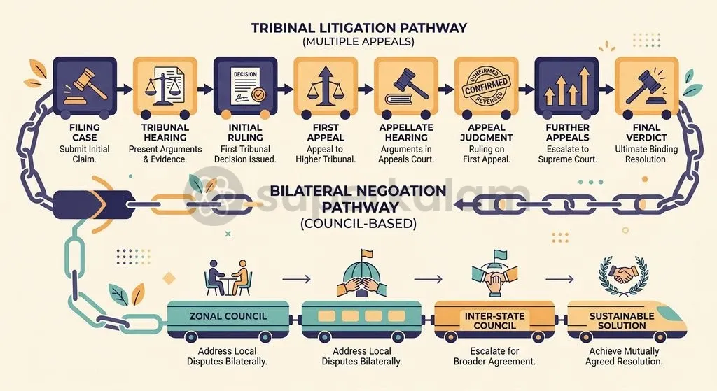 Negotiated accords bypass decades of tribunal litigation to achieve rapid and cooperative water sharing.