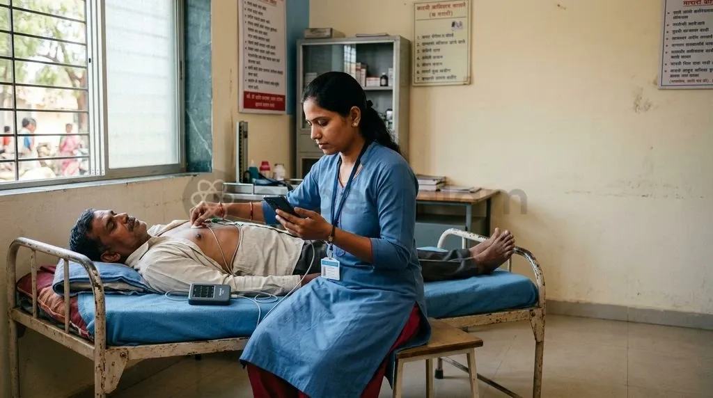 Point-of-care tele-electrocardiography bridges the critical diagnostic divide in rural primary healthcare centres.