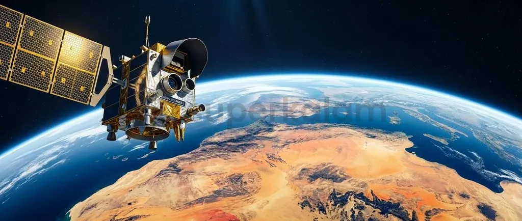 The TRISHNA satellite orbits in a sun-synchronous path to measure land surface temperature and moisture fluxes across the globe.