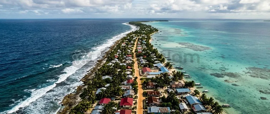 Tuvalu's coral atolls sit less than two metres above sea level, making them acutely vulnerable to ocean warming and rising tides.
