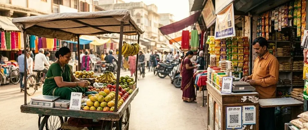 India's UPI payment ecosystem connects hundreds of millions of consumers and merchants across formal and informal retail economies.