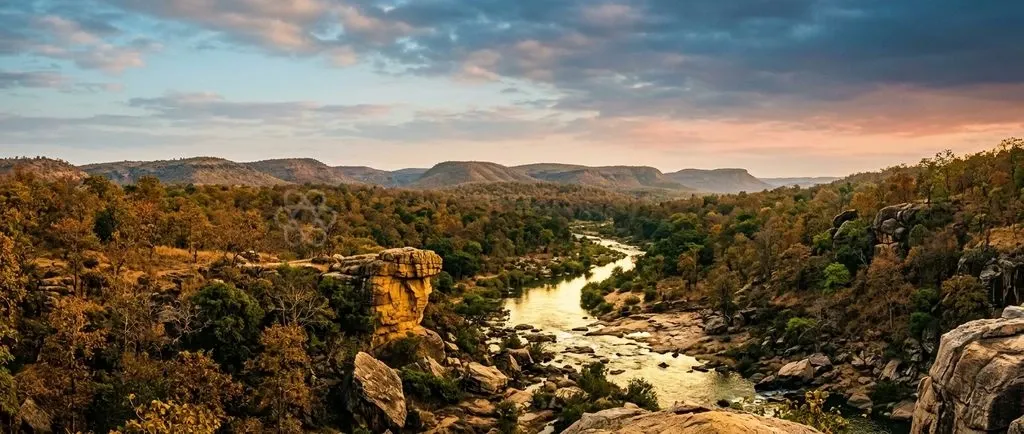 Veerangana Durgavati Tiger Reserve encompasses rugged plateaus and dry deciduous forests across the Central Indian landscape.