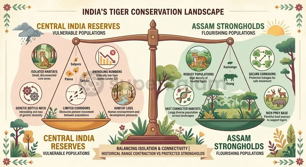 Centuries of habitat fragmentation and disease spillovers reduced Central India's wild water buffalo population to precarious micro-herds.