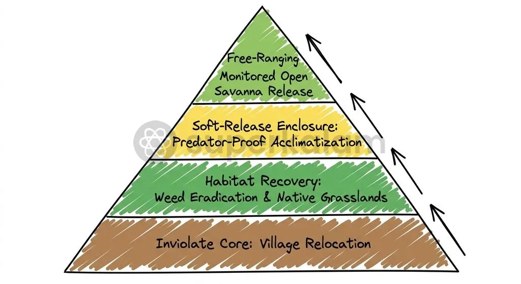 Kanha Tiger Reserve's systematic grassland recovery framework provides the ecological foundation for reintroducing large wild herbivores.